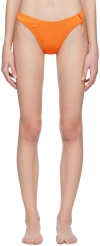 Jacquemus Le Bas De Maillot Signat Bikini Bottom In 750 Orange