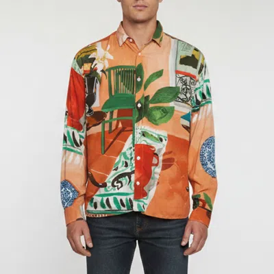 Pre-owned Jacquemus Orange Les Peintures Print Lawn La Chemise Henri Shirt M