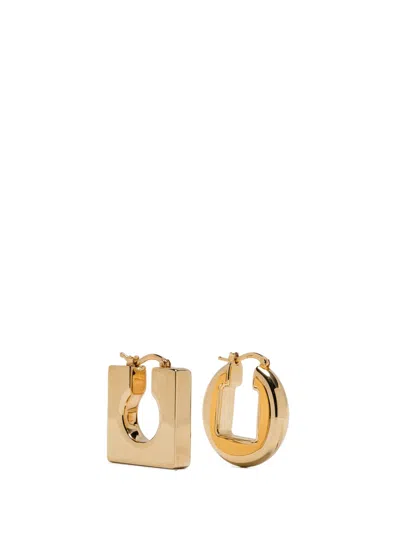 Jacquemus Orecchini Les Boucles Rond Carré Donna Oro