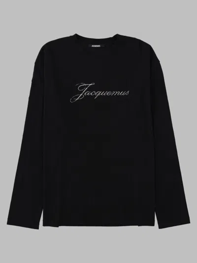 Jacquemus Organic Cotton & Hemp T-shirt In Black