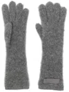 Jacquemus Les Gants Gros Grain Alpaca Blend Gloves In Grey