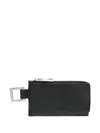 Jacquemus Black Le Porte-zippé Cuerda Leather Wallet In Black
