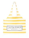 Jacquemus Marcel Striped Tote Bag In Yellow