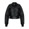 Jacquemus Women Black Grained Lambskin Leather The Tore Jacket In Multi