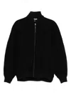Jacquemus Bomber Le Blouson Pilu Negra Zip In Black