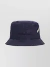 Jacquemus Ovaile Nylon Bucket Hat With Side Pocket In Blue