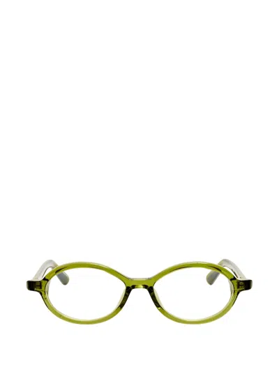 Jacquemus Oval-frame Glasses In Green