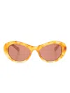 Jacquemus Oval-frame Sunglasses
