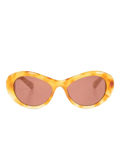 Jacquemus Oval-frame Sunglasses