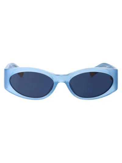 Jacquemus Ovalo Sunglasses In Blue