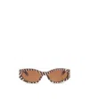 Jacquemus Oval-frame Acetate Sunglasses In Brown