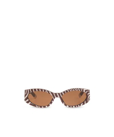 JACQUEMUS JACQUEMUS OVAL FRAME SUNGLASSES