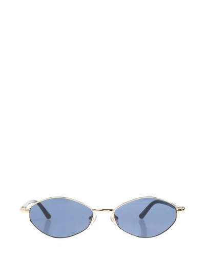 Jacquemus Oval-frame Sunglasses In Brown