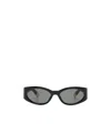 Jacquemus Oval-frame Sunglasses In Gray