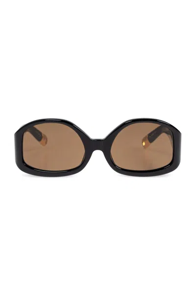 JACQUEMUS OVAL FRAME SUNGLASSES SUNGLASSES