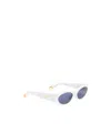 Jacquemus Les Lunettes Ovalo Sunglasses In White