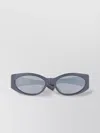 Jacquemus Oval Frame Thick Temples Sunglasses In Blue