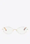 Jacquemus Oval-framed Optical Glasses In Transparent