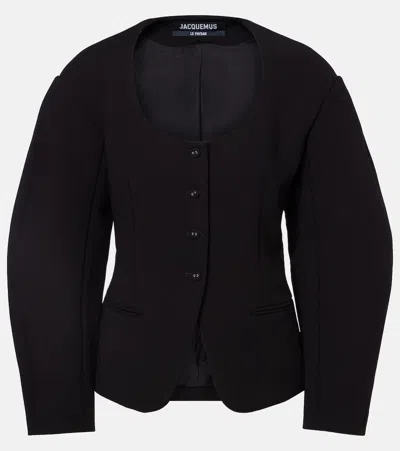 Jacquemus Oval Jacket In Black
