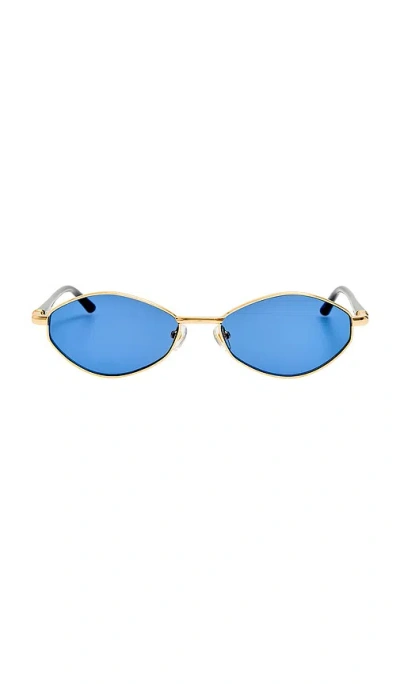 Jacquemus Oval Sunglasses In Gold
