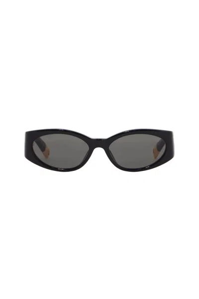 Jacquemus Oval Sunglasses For Stylish Sun In Black