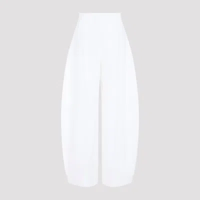 Jacquemus Oval Tapered Pants In White