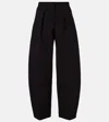 Jacquemus 'le Pantalon Paseo' Black Pants With Belt Loops And Wide Leg