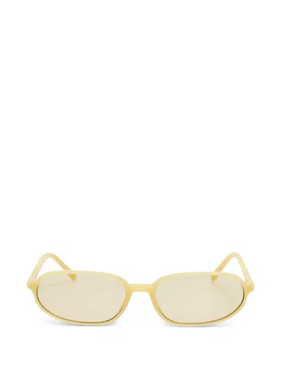 Jacquemus Oval-frame Sunglasses In Neutral