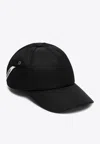 Jacquemus La Casquette Ovalie Nylon Cap In Black