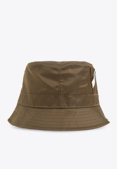 Jacquemus Ovalie Bucket Hat In Green