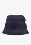 Jacquemus Navy 'le Bob Ovalie' Bucket Hat In Navy