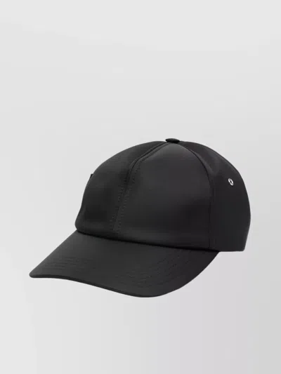 JACQUEMUS OVALIE COTTON CAP CURVED BRIM