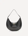 Jacquemus Black Calf Leather Bos Taurus Shoulder Bag In Black