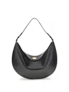 Jacquemus Black Calf Leather Bos Taurus Shoulder Bag In Black