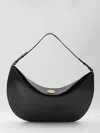 Jacquemus Large Oval Leather Shoulder Bag In Black