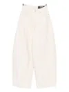 Jacquemus Trousers With Pleated Front And Side Pockets In Neutral