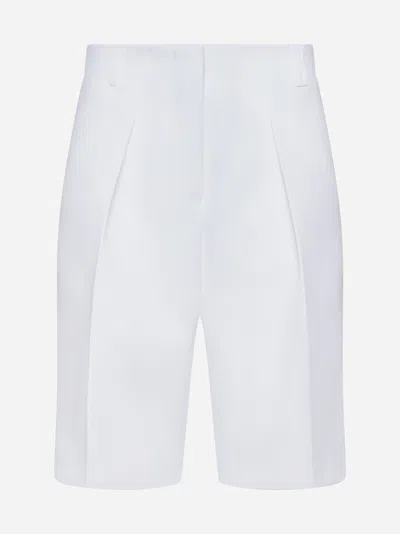 Jacquemus Le Bermuda Ovalo Bermuda Shorts In White
