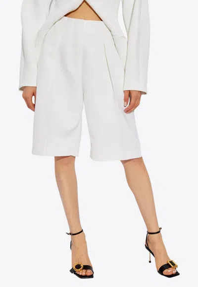 Jacquemus Ovalo Bermuda Shorts In White