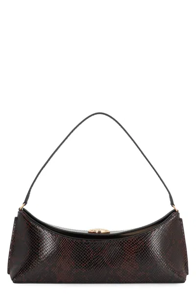 Jacquemus Ovalo Clutch In Brown