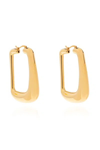 Jacquemus Ovalo Earrings In Light Gold