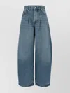 Jacquemus Ovalo High-rise Wide-leg Trousers In Blue