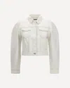 Jacquemus Long-sleeve Denim Jacket In White
