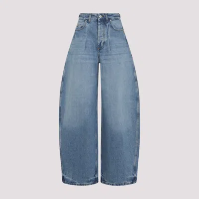Jacquemus Ovalo Jeans In 100% Cotton In Blue
