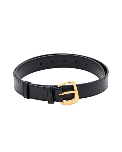 Jacquemus La Ceinture Ovalo J Buckle Belt In Black