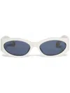 JACQUEMUS OVALO OVAL-FRAME SUNGLASSES