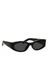 Jacquemus Full Frame Sunglasses In Black/yellow