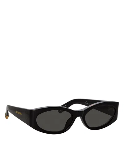 JACQUEMUS OVALO OVAL SUNGLASSES, 55MM