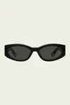 Jacquemus Les Lunettes Ovalo Black Acetate Sunglasses In Black