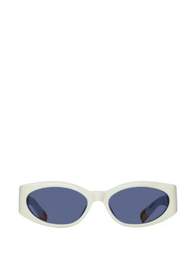Jacquemus Ovalo Oval-frame Sunglasses In Neutral