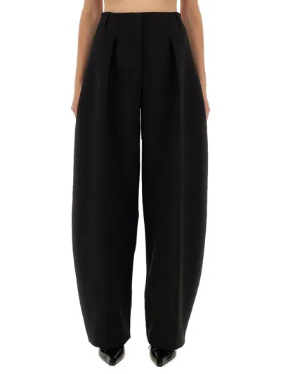 Jacquemus Ovalo Tapered Pants In Black